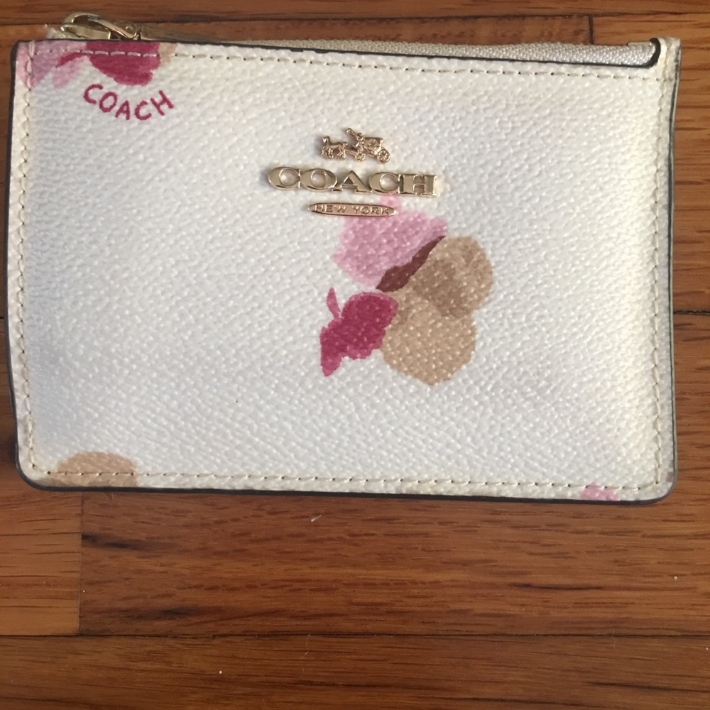 🔴 Authentic Coach Mini Zip Keyfob w/ ID Holder